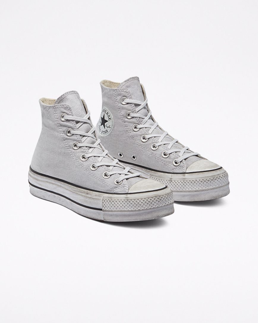 Men's Converse Chuck Taylor All Star Lift Smoked Canvas High Top Platform Shoes Grey | AU 50C38F